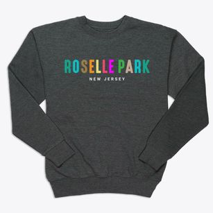 Roselle Park New Jersey Color Pop Premium Crewneck Sweatshirt