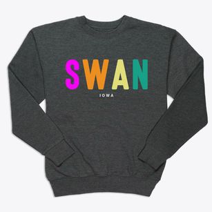 Swan Iowa Color Pop Premium Crewneck Sweatshirt