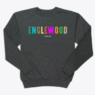 Englewood Ohio Color Pop Premium Crewneck Sweatshirt