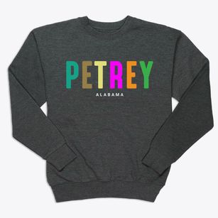 Petrey Alabama Color Pop Premium Crewneck Sweatshirt