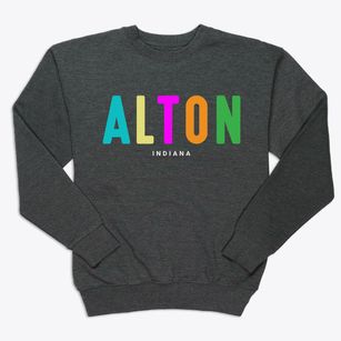 Alton Indiana Color Pop Premium Crewneck Sweatshirt