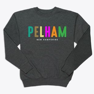Pelham New Hampshire Color Pop Premium Crewneck Sweatshirt