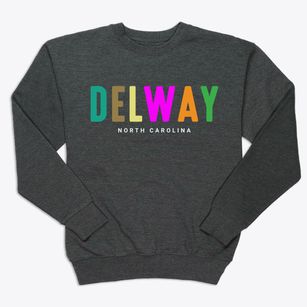 Delway North Carolina Color Pop Premium Crewneck Sweatshirt