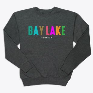 Bay Lake Florida Color Pop Premium Crewneck Sweatshirt
