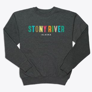 Stony River Alaska Color Pop Premium Crewneck Sweatshirt