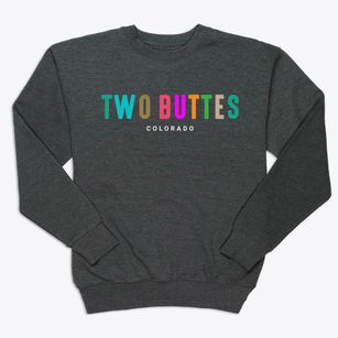 Two Buttes Colorado Color Pop Premium Crewneck Sweatshirt