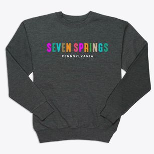 Seven Springs Pennsylvania Color Pop Premium Crewneck Sweatshirt