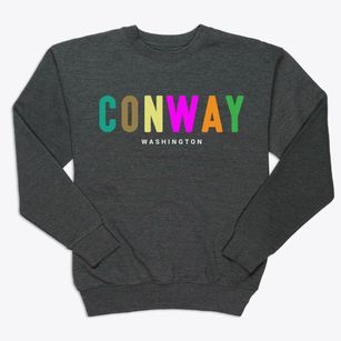 Conway Washington Color Pop Premium Crewneck Sweatshirt