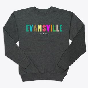 Evansville Alaska Color Pop Premium Crewneck Sweatshirt