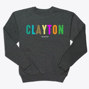 Clayton Idaho Color Pop Premium Crewneck Sweatshirt