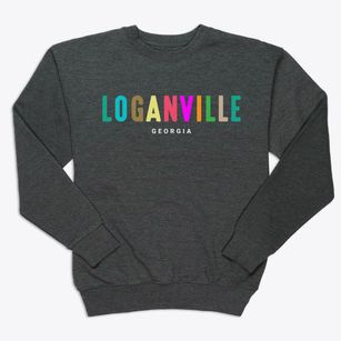 Loganville Georgia Color Pop Premium Crewneck Sweatshirt