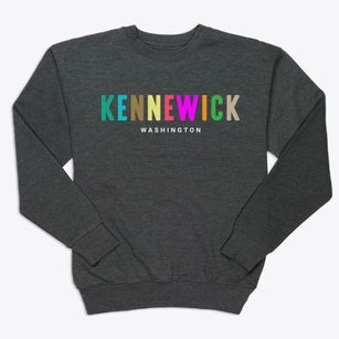 Kennewick Washington Color Pop Premium Crewneck Sweatshirt