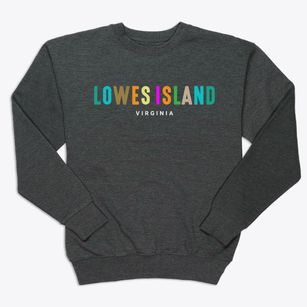 Lowes Island Virginia Color Pop Premium Crewneck Sweatshirt