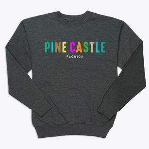 Pine Castle Florida Color Pop Premium Crewneck Sweatshirt