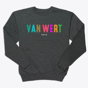 Van Wert Ohio Color Pop Premium Crewneck Sweatshirt