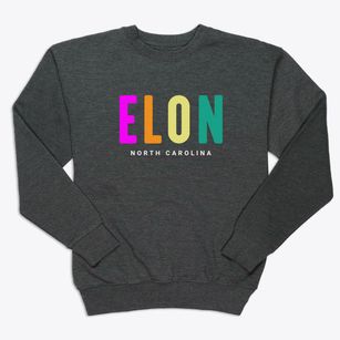 Elon North Carolina Color Pop Premium Crewneck Sweatshirt