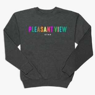 Pleasant View Utah Color Pop Premium Crewneck Sweatshirt