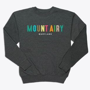 Mount Airy Maryland Color Pop Premium Crewneck Sweatshirt