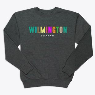 Wilmington Delaware Color Pop Premium Crewneck Sweatshirt