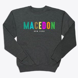 Macedon New York Color Pop Premium Crewneck Sweatshirt