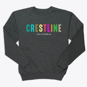 Crestline California Color Pop Premium Crewneck Sweatshirt
