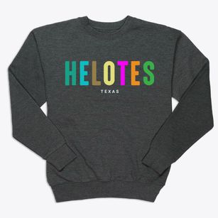 Helotes Texas Color Pop Premium Crewneck Sweatshirt