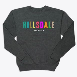Hillsdale Michigan Color Pop Premium Crewneck Sweatshirt