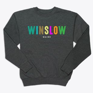 Winslow Maine Color Pop Premium Crewneck Sweatshirt