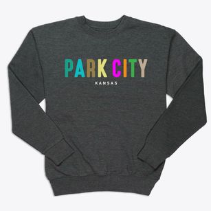 Park City Kansas Color Pop Premium Crewneck Sweatshirt