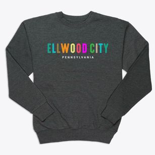 Ellwood City Pennsylvania Color Pop Premium Crewneck Sweatshirt