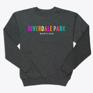Riverdale Park Maryland Color Pop Premium Crewneck Sweatshirt