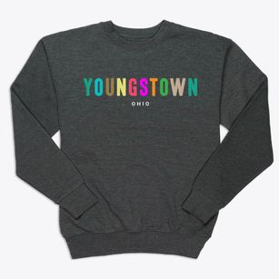 Youngstown Ohio Color Pop Premium Crewneck Sweatshirt