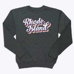  Rhode Island Retro Candy Vibes Premium Crewneck Sweatshirt