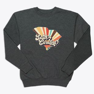  South Carolina Retro Art Premium Crewneck Sweatshirt