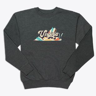  Virginia Retro Art Premium Crewneck Sweatshirt