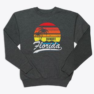 Dundee Florida Palm Tree Sunset Premium Crewneck Sweatshirt