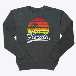 Holden Heights Florida Palm Tree Sunset Premium Crewneck Sweatshirt