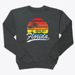 Duck Key Florida Palm Tree Sunset Premium Crewneck Sweatshirt