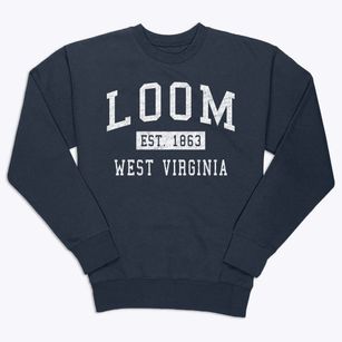 Loom West Virginia Classic Established Premium Crewneck Sweatshirt