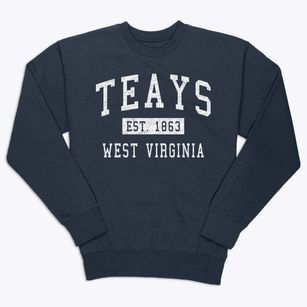 Teays West Virginia Classic Established Premium Crewneck Sweatshirt