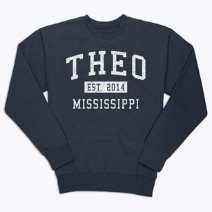 Theo Mississippi Classic Established Premium Crewneck Sweatshirt