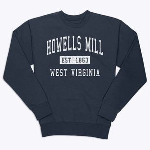 Howells Mill West Virginia Classic Established Premium Crewneck Sweatshirt