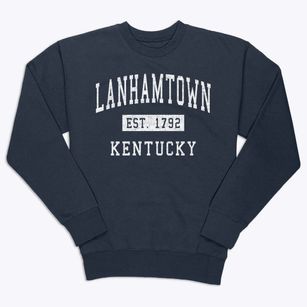 Lanhamtown Kentucky Classic Established Premium Crewneck Sweatshirt