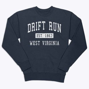 Drift Run West Virginia Classic Established Premium Crewneck Sweatshirt