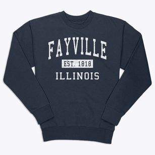 Fayville Illinois Classic Established Premium Crewneck Sweatshirt
