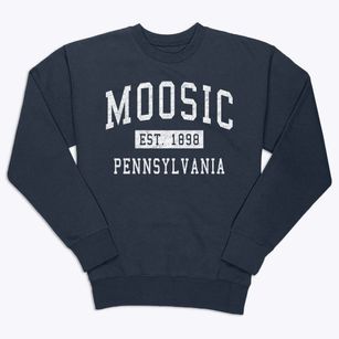 Moosic Pennsylvania Classic Established Premium Crewneck Sweatshirt