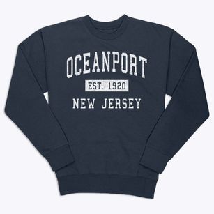 Oceanport New Jersey Classic Established Premium Crewneck Sweatshirt