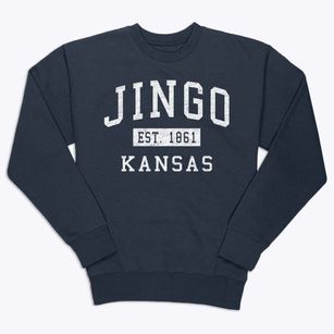 Jingo Kansas Classic Established Premium Crewneck Sweatshirt