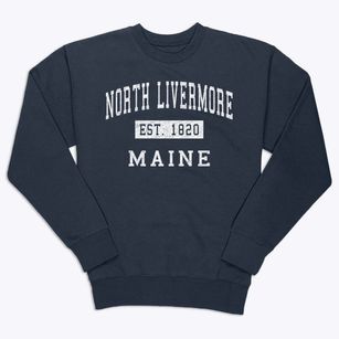 North Livermore Maine Classic Established Premium Crewneck Sweatshirt