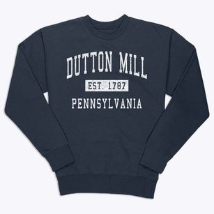 Dutton Mill Pennsylvania Classic Established Premium Crewneck Sweatshirt